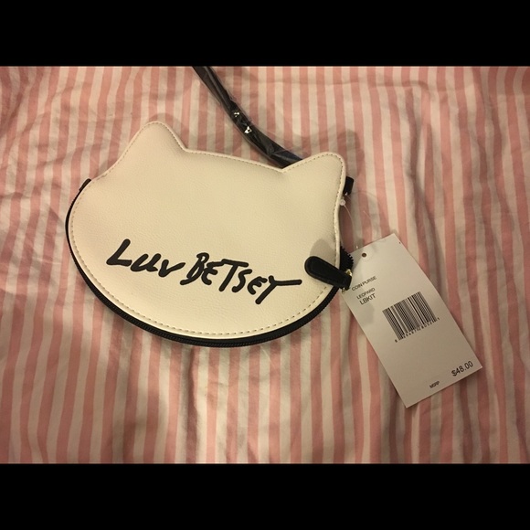 Betsey Johnson White Leopard Wristlet - Picture 2 of 3